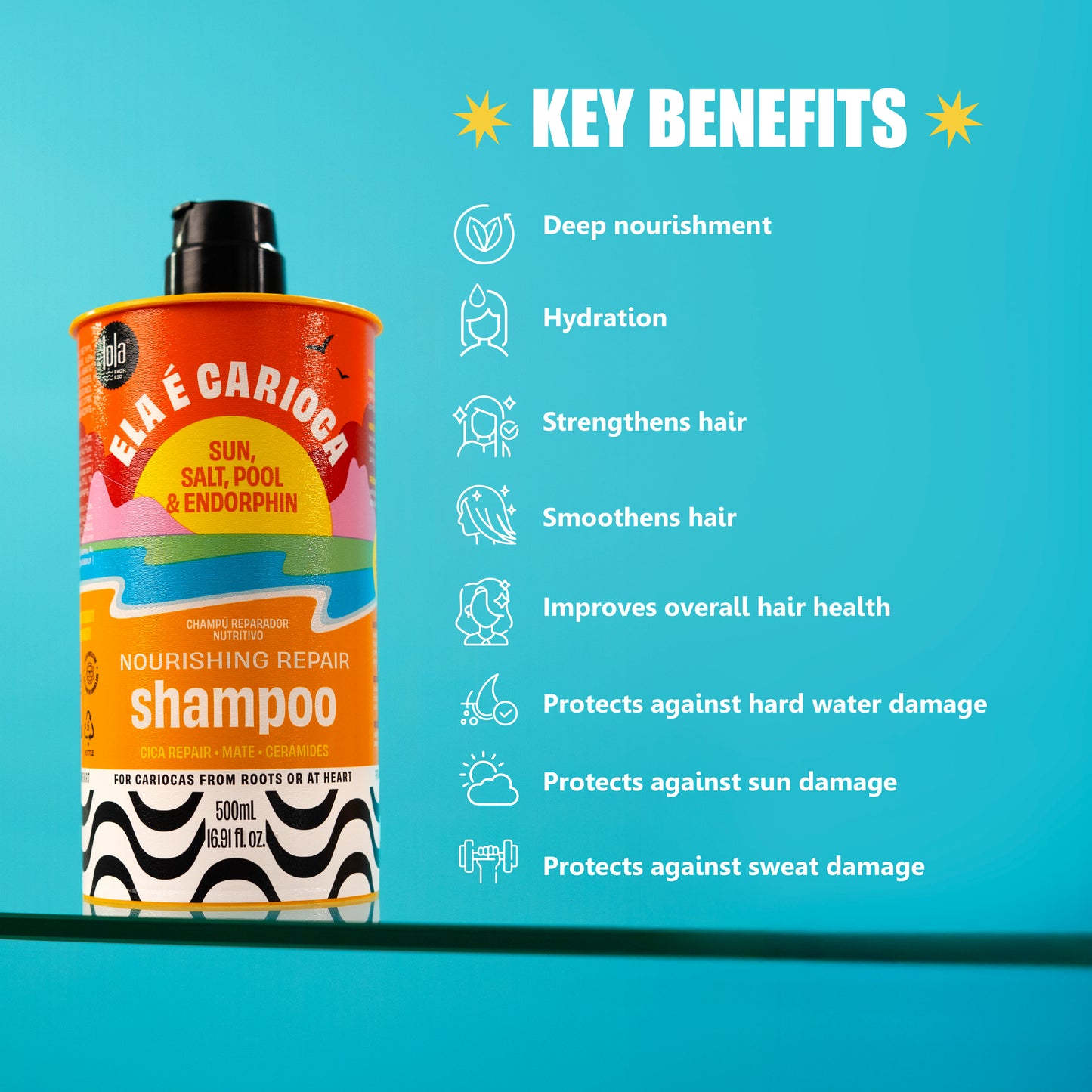 ELA E CARIOCA SHAMPOO 16.91 FL.OZ
